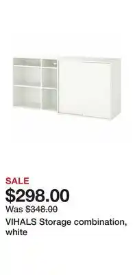 IKEA VIHALS Storage combination, white offer