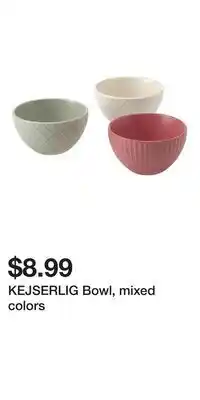 IKEA KEJSERLIG Bowl, mixed colors offer