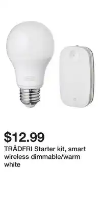 IKEA TRÅDFRI Starter kit, smart wireless dimmable/warm white offer