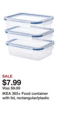 IKEA IKEA 365+ Food container with lid, rectangular/plastic offer