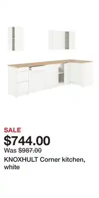 IKEA KNOXHULT Corner kitchen, white offer