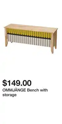 IKEA OMMJÄNGE Bench with storage offer