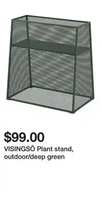 IKEA VISINGSÖ Plant stand, outdoor/deep green offer