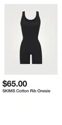 Holt Renfrew SKIMS Cotton Rib Onesie offer