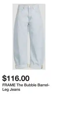 Holt Renfrew FRAME The Bubble Barrel-Leg Jeans offer