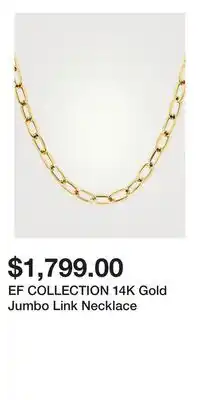 Holt Renfrew EF COLLECTION 14K Gold Jumbo Link Necklace offer
