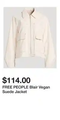 Holt Renfrew FREE PEOPLE Blair Vegan Suede Jacket offer