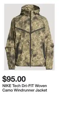 Holt Renfrew NIKE Tech Dri-FIT Woven Camo Windrunner Jacket offer