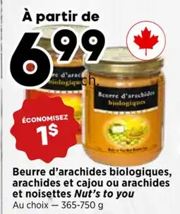 Val-Mont Beurre d'arachides biologiques, arachides et cajou ou arachides et noix de pécan offer