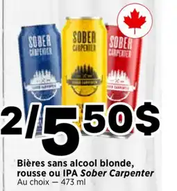 Val-Mont Bières sans alcool blonde, rouge ou IPA Saber Carpenter offer