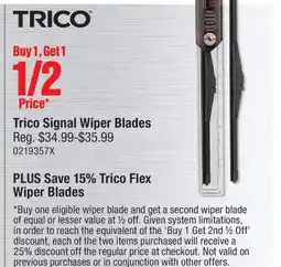 PartSource Trico Signal Wiper Blades offer