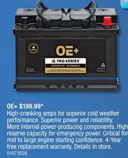 PartSource OE + High-cranking amps offer