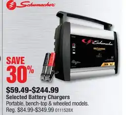 PartSource Schumacher Selected Battery Chargers offer