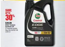 PartSource CASTROL EDGE Titanium Synthetic Oil offer