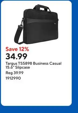 Staples Targus TSS898 Business Casual 15.6 Slipcase offer