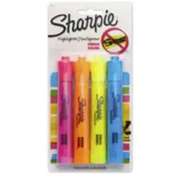 Staples Sharpie Chisel Tip Tank-Style Highlighters, Assorted offer