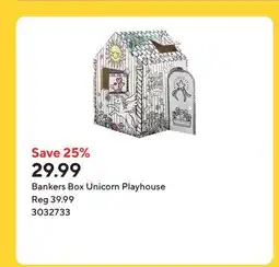 Staples Bankers Box Unicorn Playhouse offer