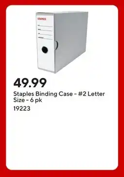 Staples Staples Binding Case - #2 Letter Size offer