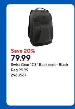 Staples Swiss Gear 17.3 Backpack - Black offer