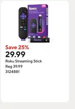 Staples Roku Streaming Stick offer