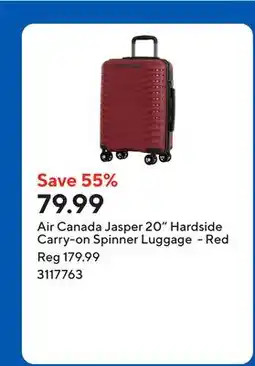 Staples Air Canada Jasper 20 Hardside Carry-on Spinner Luggage - Red offer