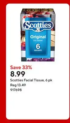 Staples Scotties Facial Tissue offer