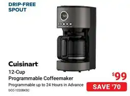 Visions Electronics Cuisinart 12-Cup Programmable Coffeemaker offer