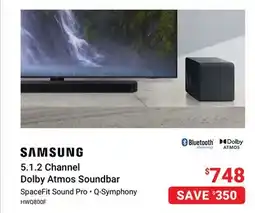 Visions Electronics SAMSUNG 5.1.2 Channel Dolby Atmos Soundbar offer