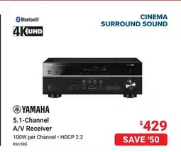 Visions Electronics YAMAHA 5.1-Channel A/V Receiver offer