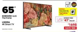 Visions Electronics 65 SAMSUNG QLED The Frame LS03DA 4K Smart TV offer