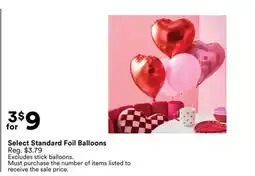Michaels Select Standard Foil Balloons offer