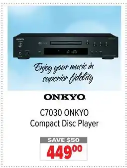 2001 Audio Video C7030 ONKYO Compact Disc Player offer
