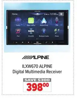 2001 Audio Video ILXW670 ALPINE Digital Multimedia Receiver offer