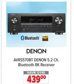 2001 Audio Video DENON 5.2 Ch. Bluetooth 8K Receiver offer