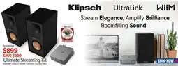 2001 Audio Video WIIMR60MK Klipsch Ultimate Streaming Kit offer