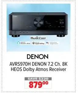 2001 Audio Video AVRS970H DENON 7.2 Ch. 8K HEOS Dolby Atmos Receiver offer