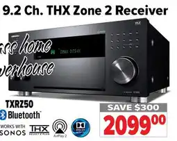 2001 Audio Video TXRZ50 9.2 Ch. THX Zone 2 Receiver offer