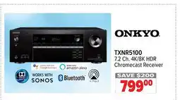 2001 Audio Video TXNR5100 7.2 Ch. 4K/8K HDR Chromecast Receiver offer