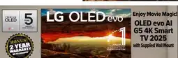 2001 Audio Video OLED55G5 LG 55 OLED Evo A1 G5 4K Smart TV 2025 offer