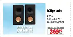 2001 Audio Video R50M Klipsch 5.25 Inch 2-Way Bookshelf Speaker offer