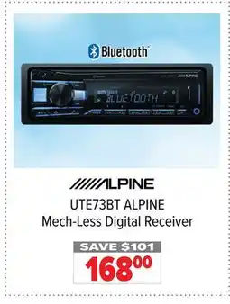 2001 Audio Video UTE73BT ALPINE Mech-Less Digital Receiver offer