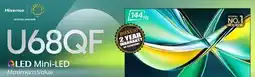 2001 Audio Video 55U68QF 55 Hisense QLED Mini-LED offer