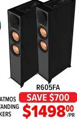2001 Audio Video R605FA DOLBY ATMOS FLOORSTANDING SPEAKERS offer