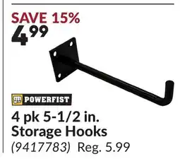 Princess Auto 4 pk 5-1/2 in. Storage Hooks offer