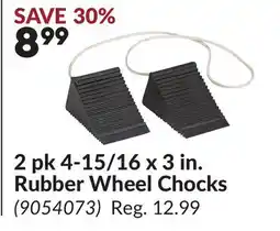Princess Auto 2 pk 4-15/16 x 3 in. Rubber Wheel Chocks offer
