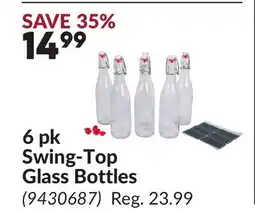 Princess Auto 6 pk Swing-Top Glass Bottles offer