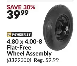 Princess Auto 4.80 x 4.00-8 Flat-Free Wheel Assembly offer