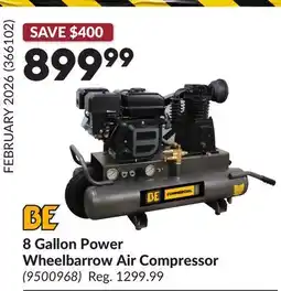 Princess Auto 8 Gallon Power Wheelbarrow Air Compressor offer