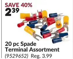 Princess Auto 20 pc Spade Terminal Assortment offer