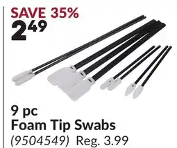 Princess Auto 9 pc Foam Tip Swabs offer